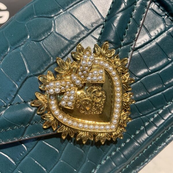 Dolce & Gabbana Small Devotion Bag Blue For Women 7.5in/19cm DG