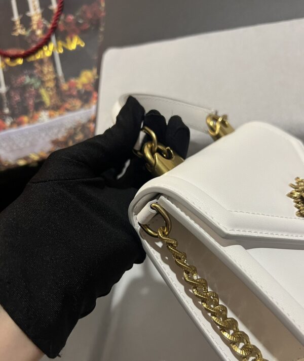 Dolce & Gabbana Small Devotion Bag In Plain White For Women 7.5in/19cm DG BB6711AV89380002