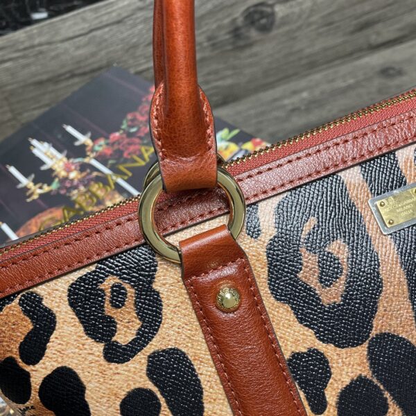 Dolce & Gabbana Small Leopard-Print Crespo Shopper With Branded Plate Muticolour For Women 10.4in/26cm DG BB2216AW384HYNBM