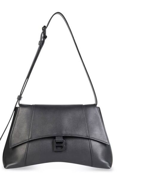 Downtown Small Shoulder Bag In Black/Beige/Pink For Women 11.8in/30cm 67135329S171000