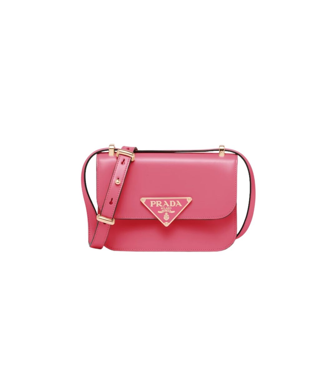Emblème Shoulder Bag In Pink For Women 7.8in/20cm 1BD340_2A3A_F0ZCL_V_UTO