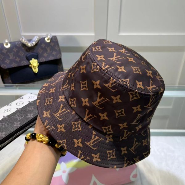 LV006 – Monogram Canvas Bucket Hat Brown