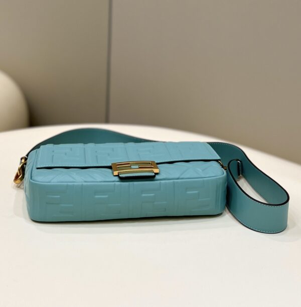 1:1 Replica Fendi Baguette Teal For Women, Women's Handbags, Shoulder And Crossbody Bags 10.6in/27cm FF 8BR600