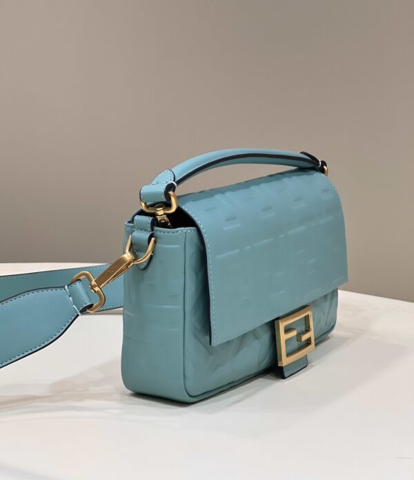 1:1 Replica Fendi Baguette Teal For Women, Women's Handbags, Shoulder And Crossbody Bags 10.6in/27cm FF 8BR600