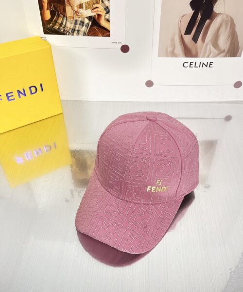 Fendi Baseball Cap Pink Fendi Cap