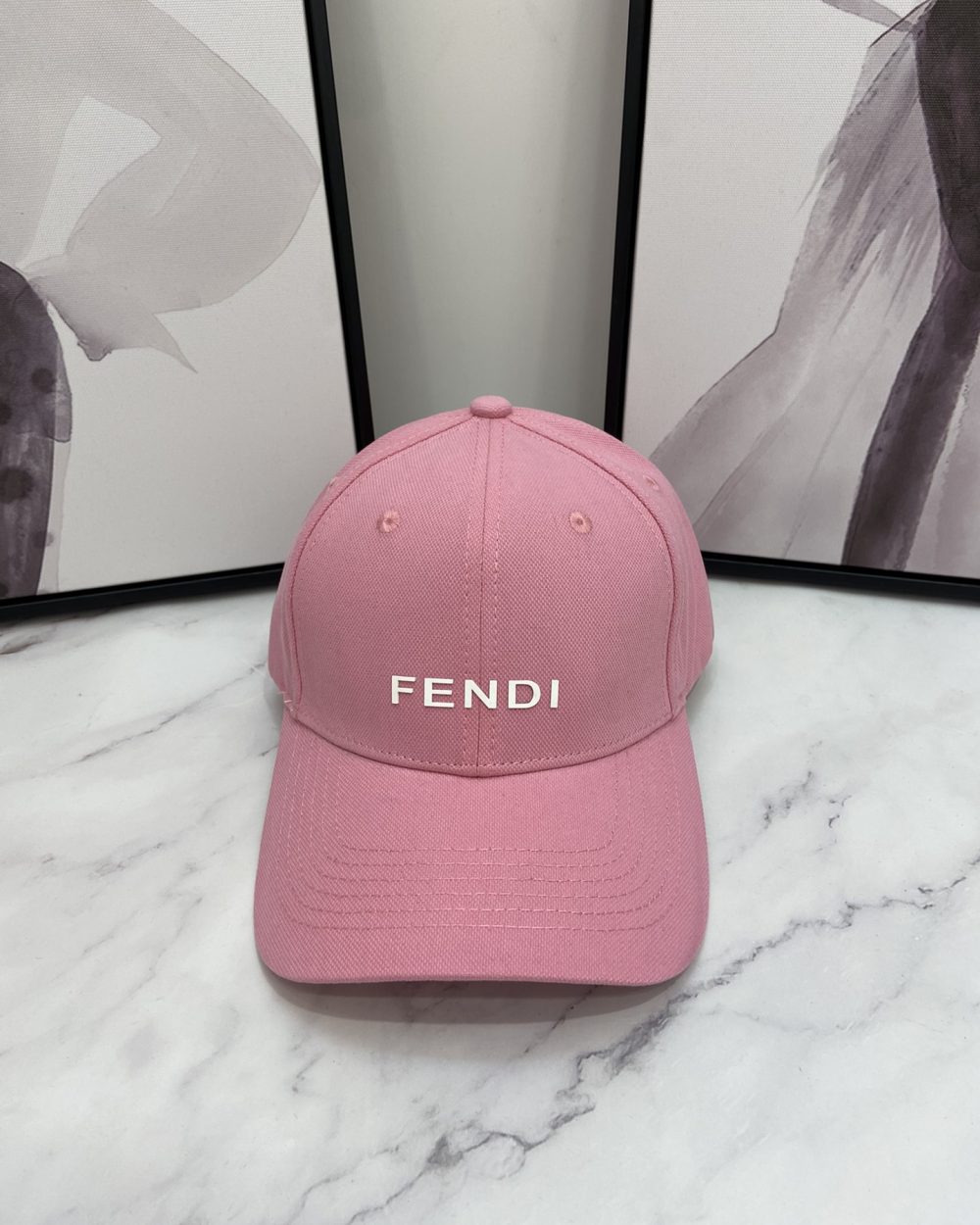 Fendi Baseball Cap Pink Fendi Cap