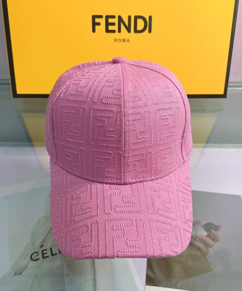 Fendi Baseball Cap Pink Fendi Cap