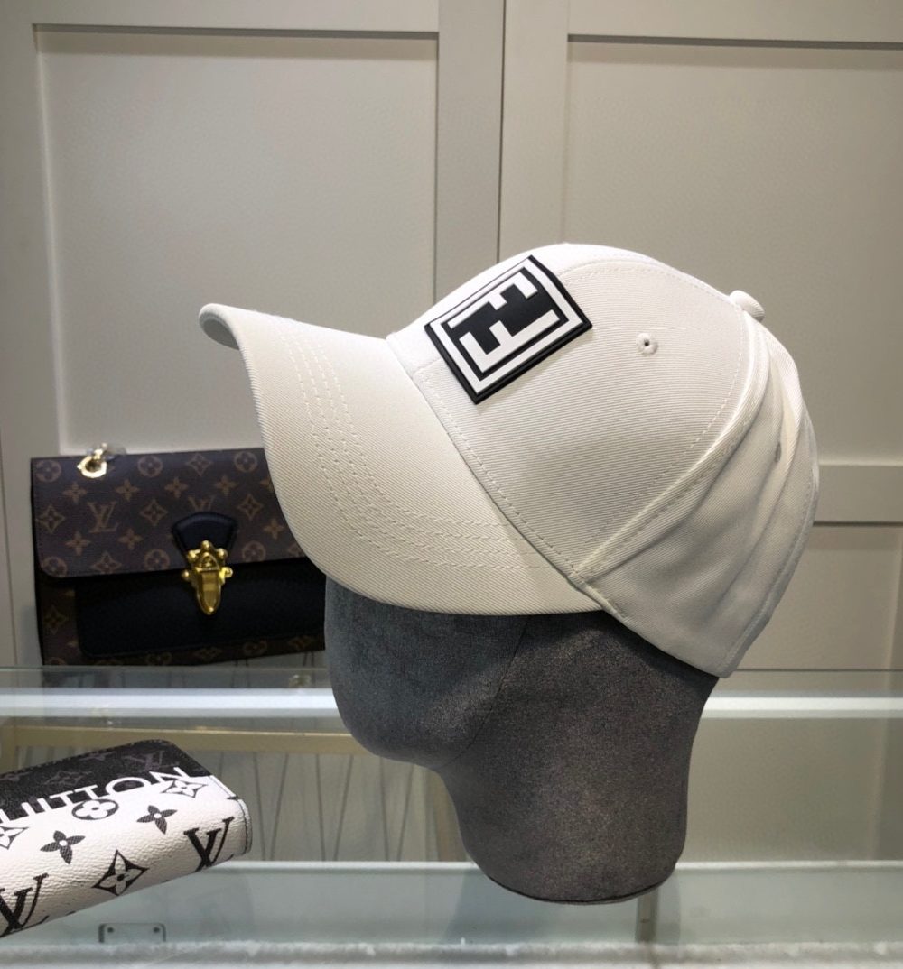 Fendi Baseball Cap White Fendi Cap