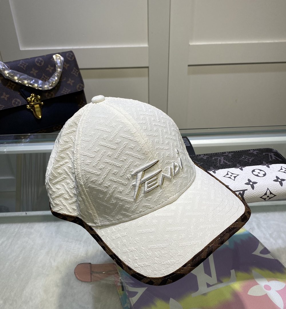Fendi Baseball Cap White Fendi Cap