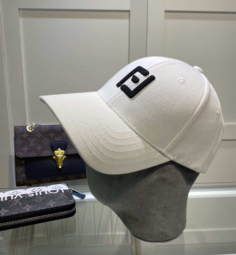 Fendi Baseball Cap White Fendi Cap