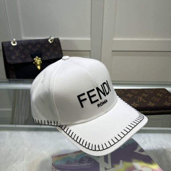 Fendi Baseball Cap White Fendi Cap