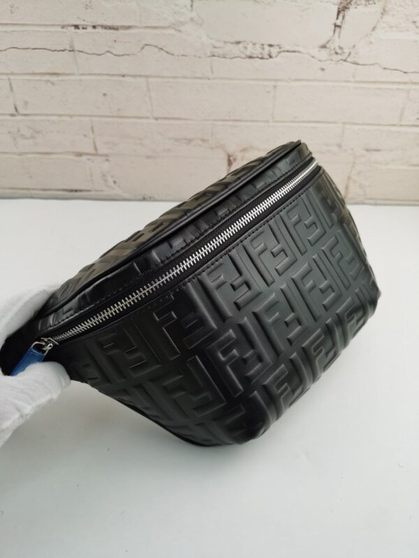 1:1 Replica Fendi Belt Bag Black For Men, Men's Bags 18.1in/46cm FF 7VA434A72VF0GXN