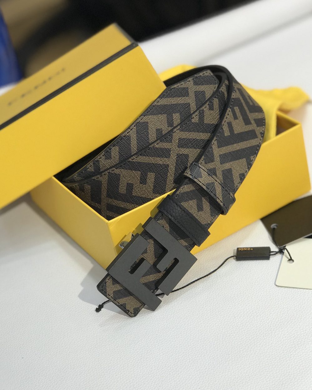 1:1 Replica Fendi Belt Black FF, Women Belt 7C0432AH8YF1FMW