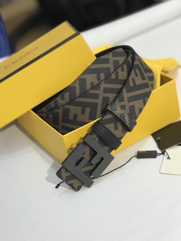 1:1 Replica Fendi Belt Black FF, Women Belt 7C0432AH8YF1FMW