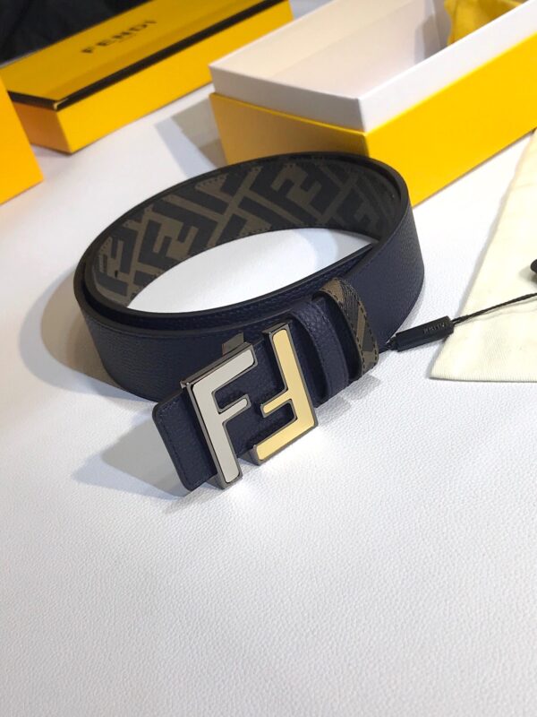 1:1 Replica Fendi Belt Blue FF Women Belt 7C0465AFF1F1G8E