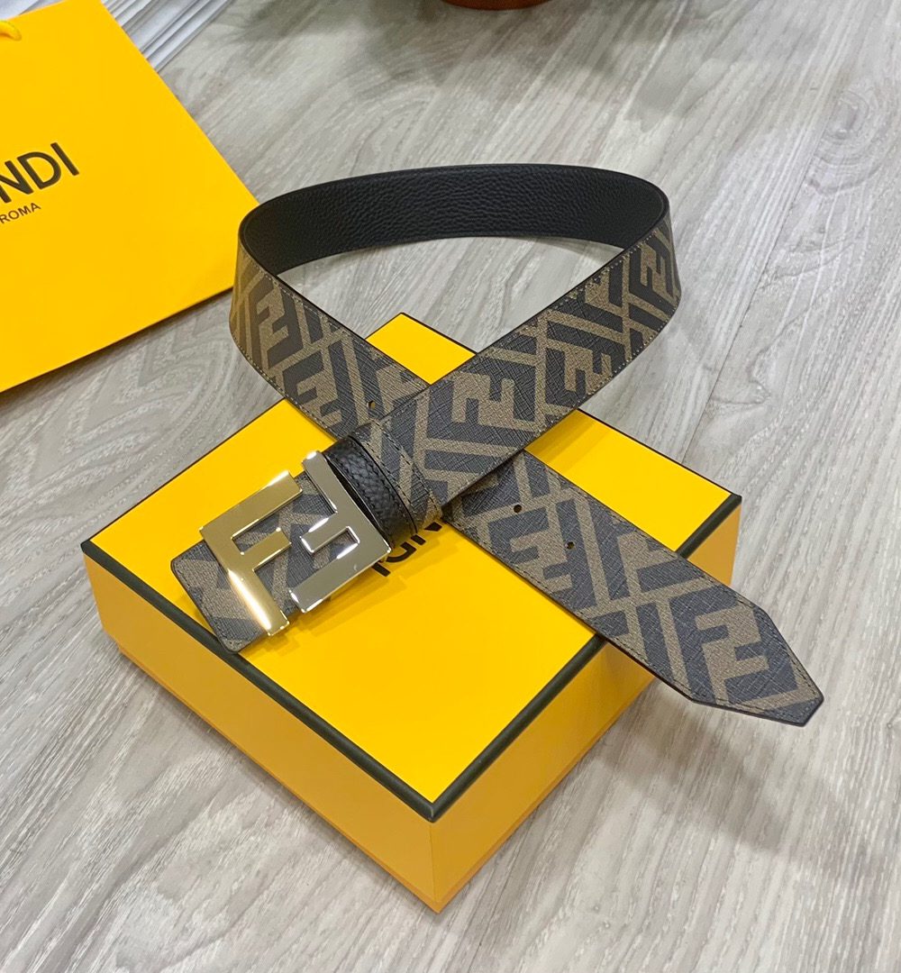 1:1 Replica Fendi Belt Grey FF, Women Belt 7C0465AFF1F1G8C