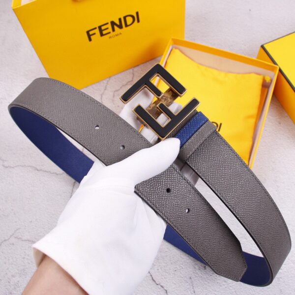 1:1 Replica Fendi Belt With Double F Buckle Black For Women, Women Belt