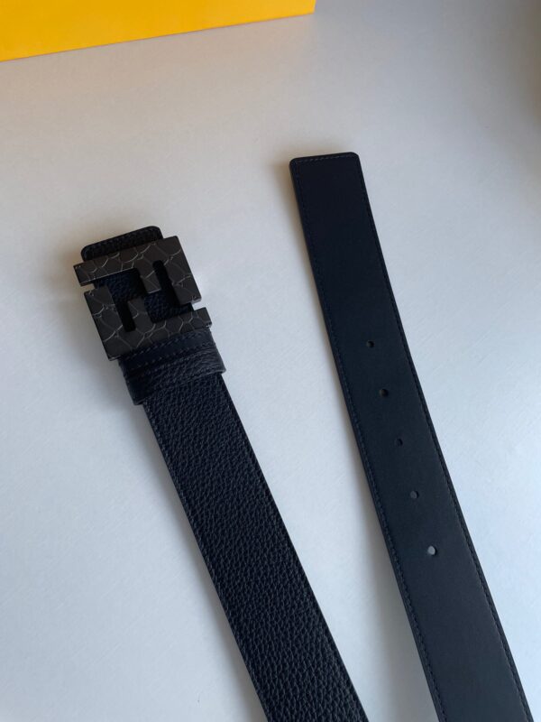 1:1 Replica Fendi Belt With Double F Buckle Black For Women, Women Belt