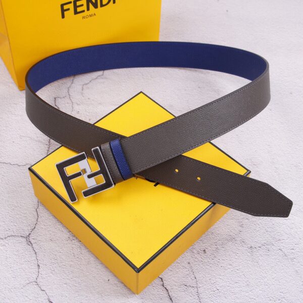1:1 Replica Fendi Belt With Double F Buckle Black For Women, Women Belt