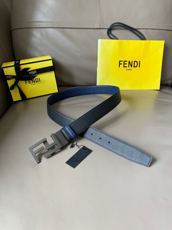1:1 Replica Fendi Belt With Double F Buckle Black For Women, Women Belt