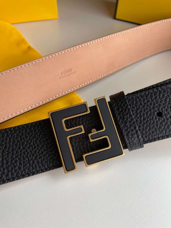 1:1 Replica Fendi Belt With Double F Buckle Black For Women, Women Belt