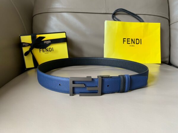 1:1 Replica Fendi Belt With Double F Buckle Black For Women, Women Belt