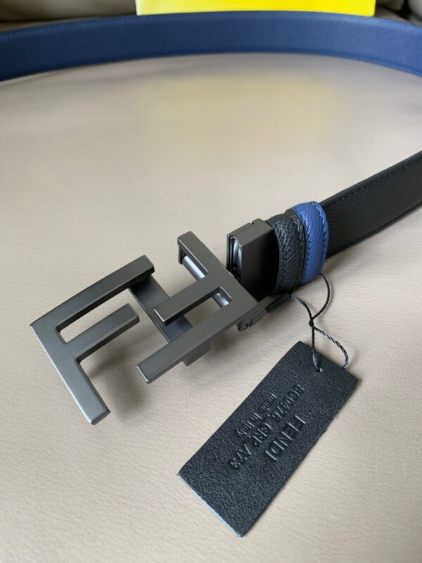 1:1 Replica Fendi Belt With Double F Buckle Black For Women, Women Belt