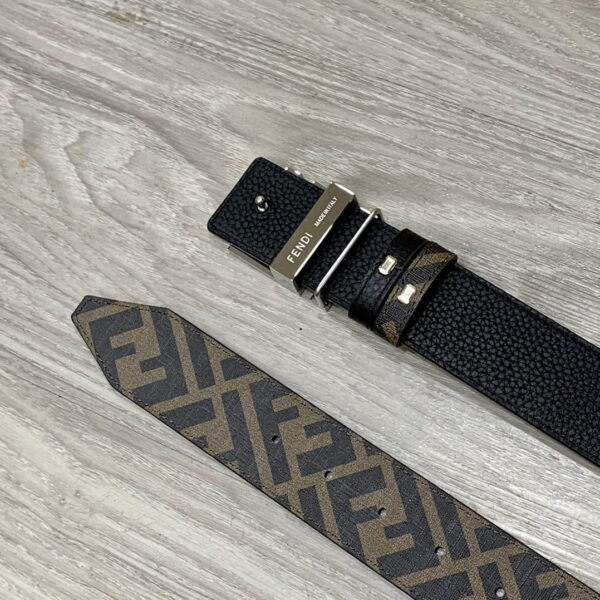 1:1 Replica Fendi Belt With Double F Buckle Brown For Women, Women Belt