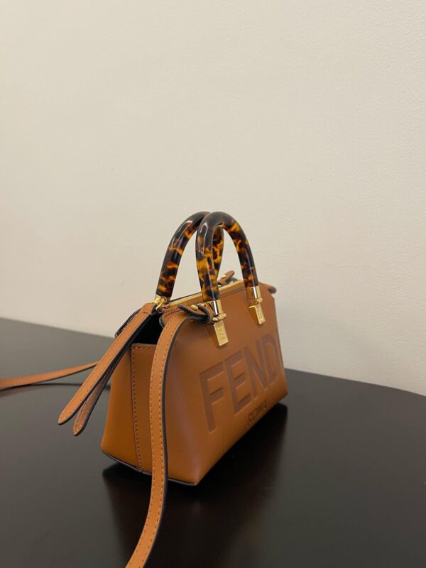 1:1 Replica Fendi By The Way Brown Mini Bag For Woman 17cm/6.5in