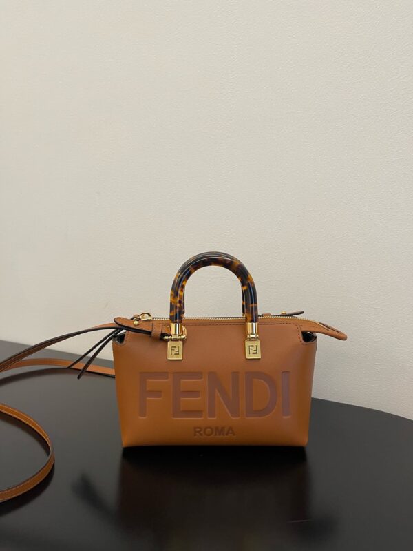1:1 Replica Fendi By The Way Brown Mini Bag For Woman 17cm/6.5in