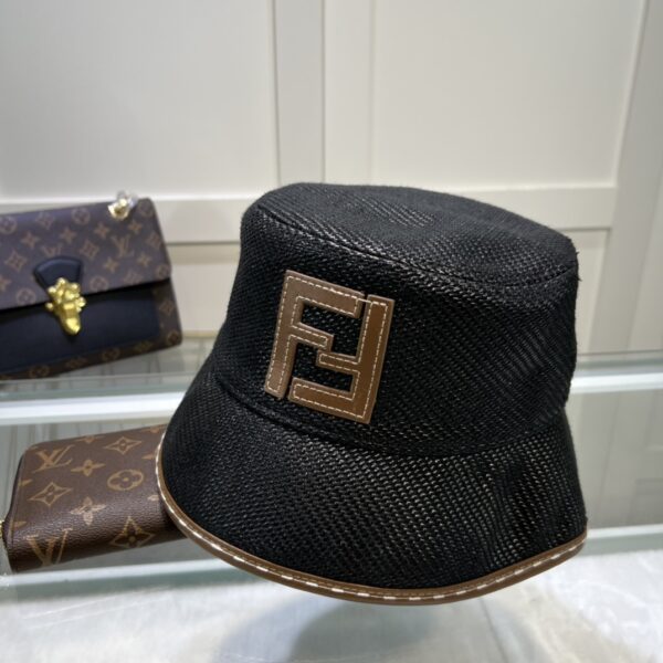 Fendi Denim Bucket Hat Black Fendi Hat
