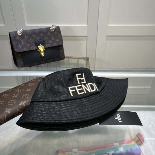 Fendi Denim Bucket Hat Black Fendi Hat