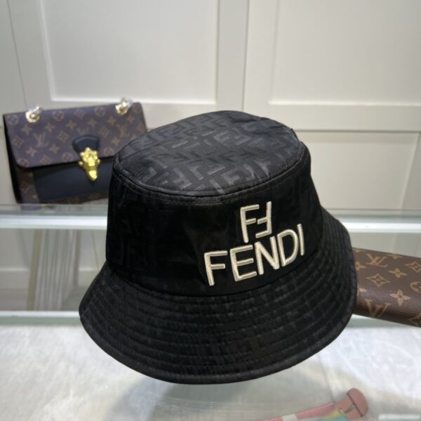 Fendi Denim Bucket Hat Black Fendi Hat