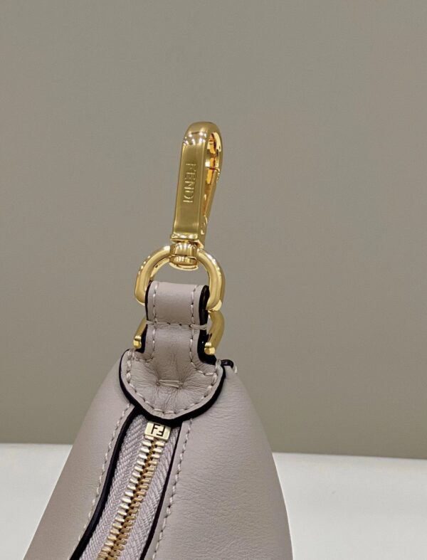 1:1 Replica Fendi Fendigraphy Beige Mini Shoulder Bag For Woman 16.5cm/6.5in