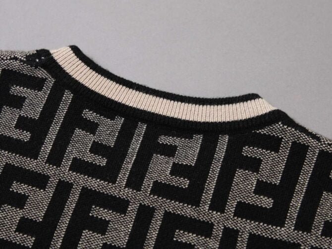 fendi ff monogram sweater black for men wceoa