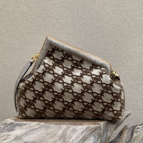 1:1 Replica Fendi First Medium Gray Bag For Woman 32.5cm/13in