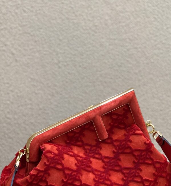 1:1 Replica Fendi First Medium Red Bag For Woman 32.5cm/13in