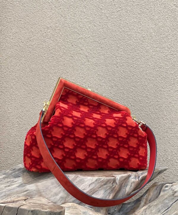 1:1 Replica Fendi First Medium Red Bag For Woman 32.5cm/13in