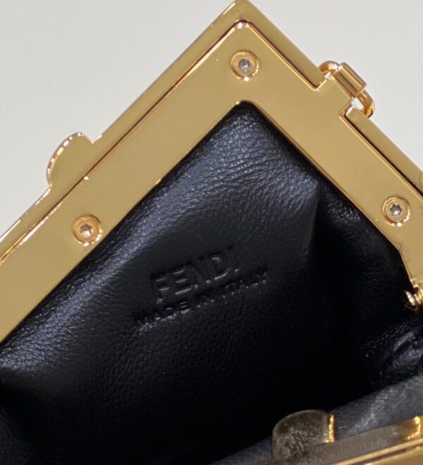 1:1 Replica Fendi First Mini Black Mink Bag For Woman 11.5cm/4in