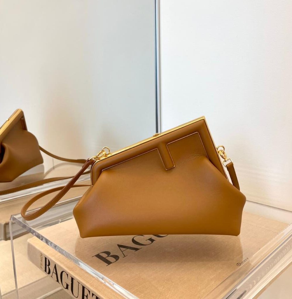 1:1 Replica Fendi First Small Brown For Women, Women's HandBags, Shoulder And Crossbody Bags 10.2in/26cm FF 8BP129ABVEF0NYJ