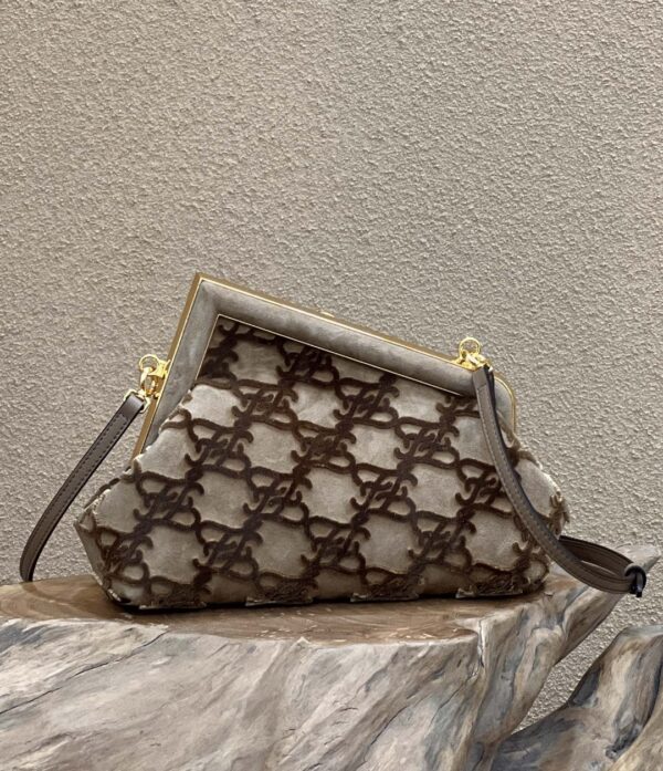 1:1 Replica Fendi First Small Gray Bag For Woman 26cm/10in