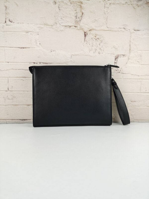 1:1 Replica Fendi Flat Pouch In Black For Men 27cm/10.5in FF 7VA491AFBFF0GXN