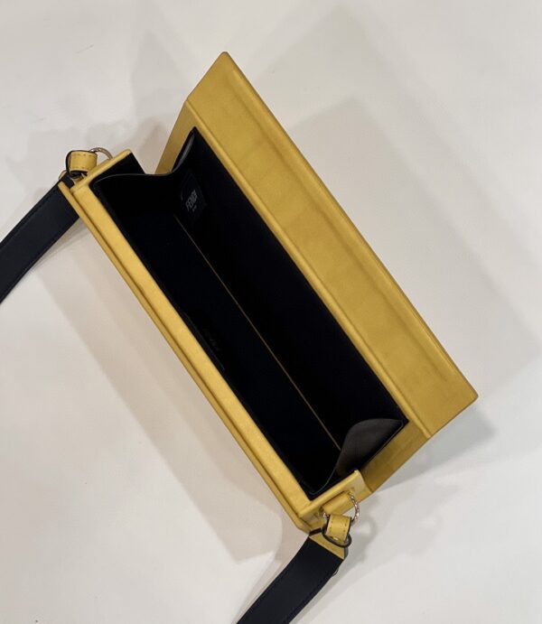 1:1 Replica Fendi Horizontal Box Yellow Bag For Woman 10.5cm/4in 7VA520ADP6F1CIA