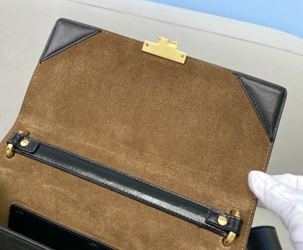 1:1 Replica Fendi Kan U Small Black Bag For Woman 25cm/9.5in