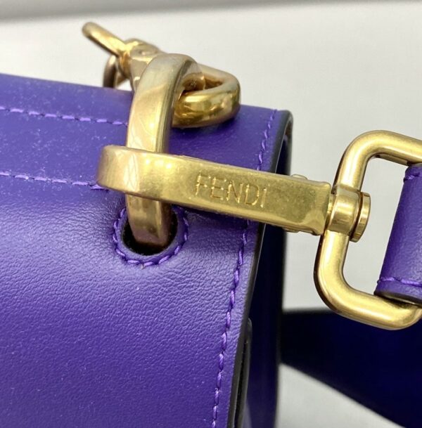 1:1 Replica Fendi Kan U Small Blue Bag For Woman 25cm/9.5in