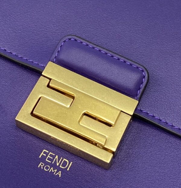 1:1 Replica Fendi Kan U Small Blue Bag For Woman 25cm/9.5in