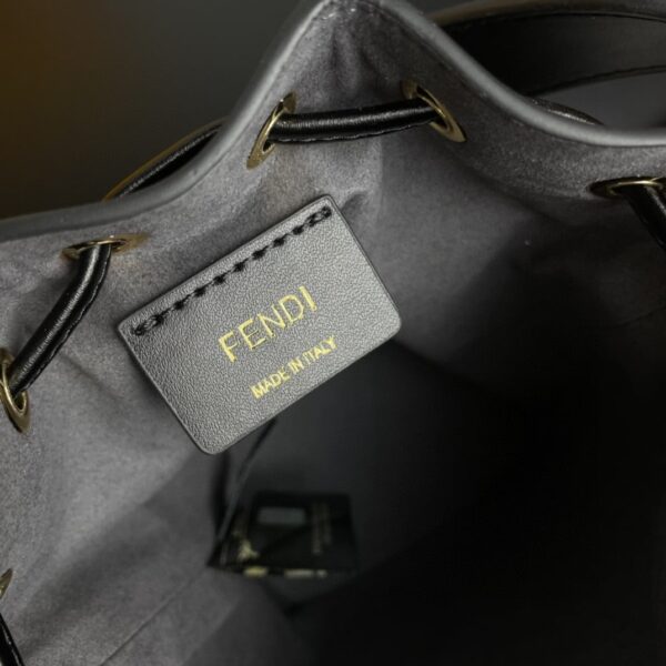 1:1 Replica Fendi Mon Tresor Black Mini Bag For Woman 18cm/7in 8BS010A3ZGF0KUR