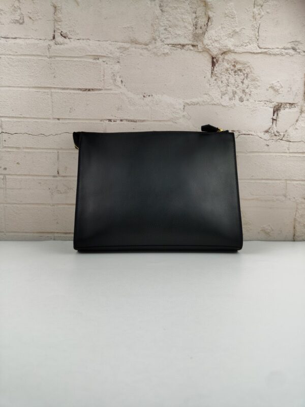 1:1 Replica Fendi Monster Eyes Pound in Black with Silver Hardware For Men 27cm/10.5in FF