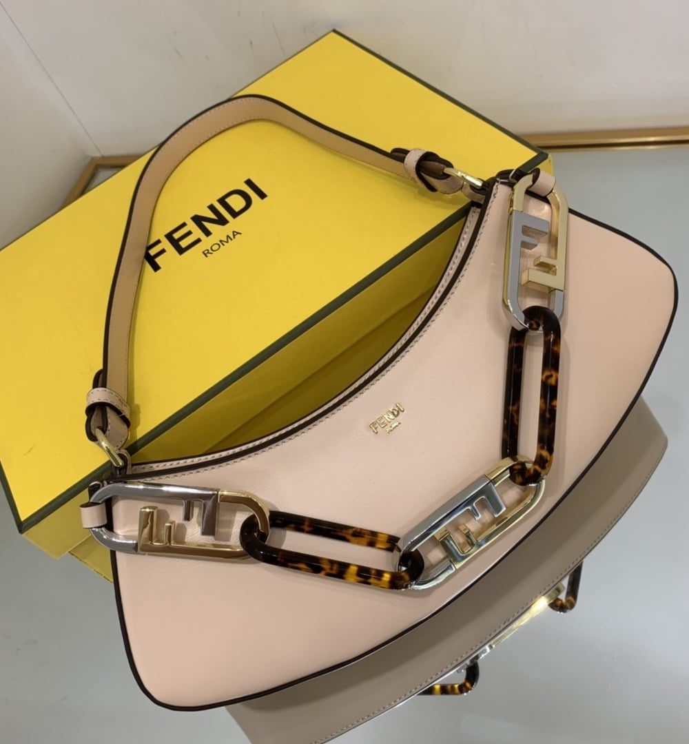 1:1 Replica Fendi O’Lock Swing Camellia Bag For Woman 32cm/12in 8BS068AHM0F1DMY