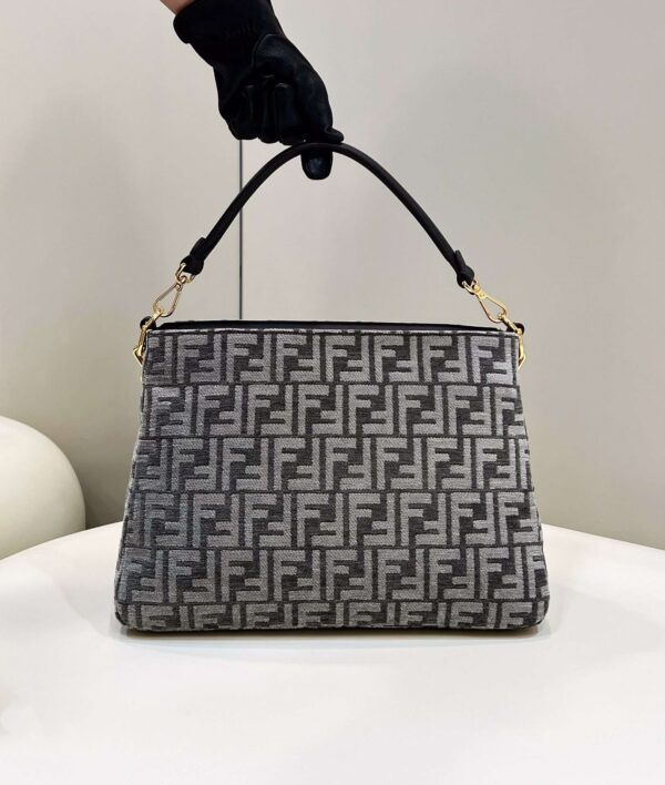 1:1 Replica Fendi O'Lock Zip Beige/Blue/Grey For Women 36cm / 14.2in 8BR805ALFVF1IQU